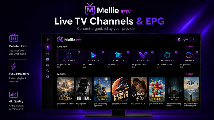 Mellie IPTV — Apple TV